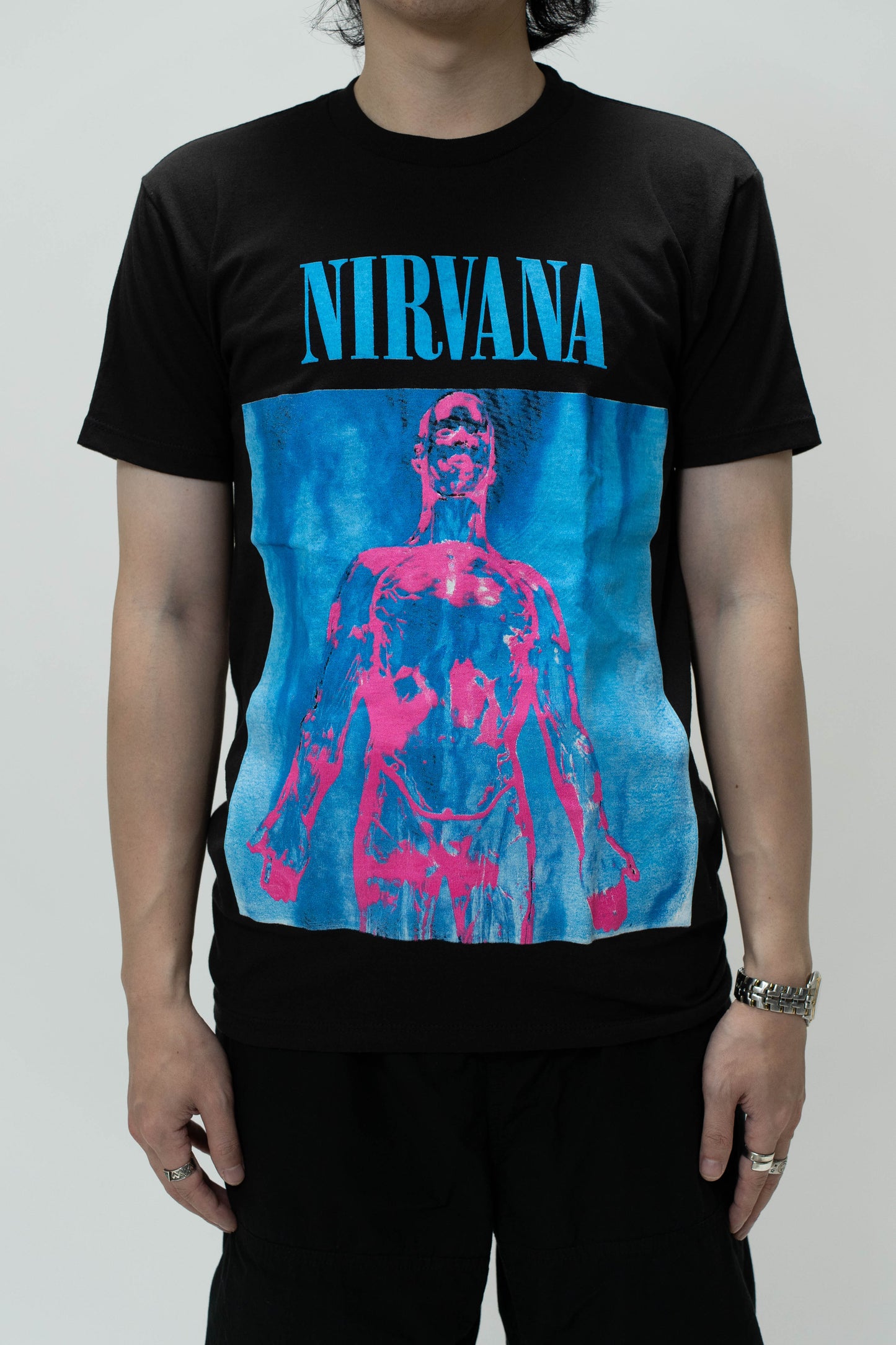 NIRVANA Black Print Tee
