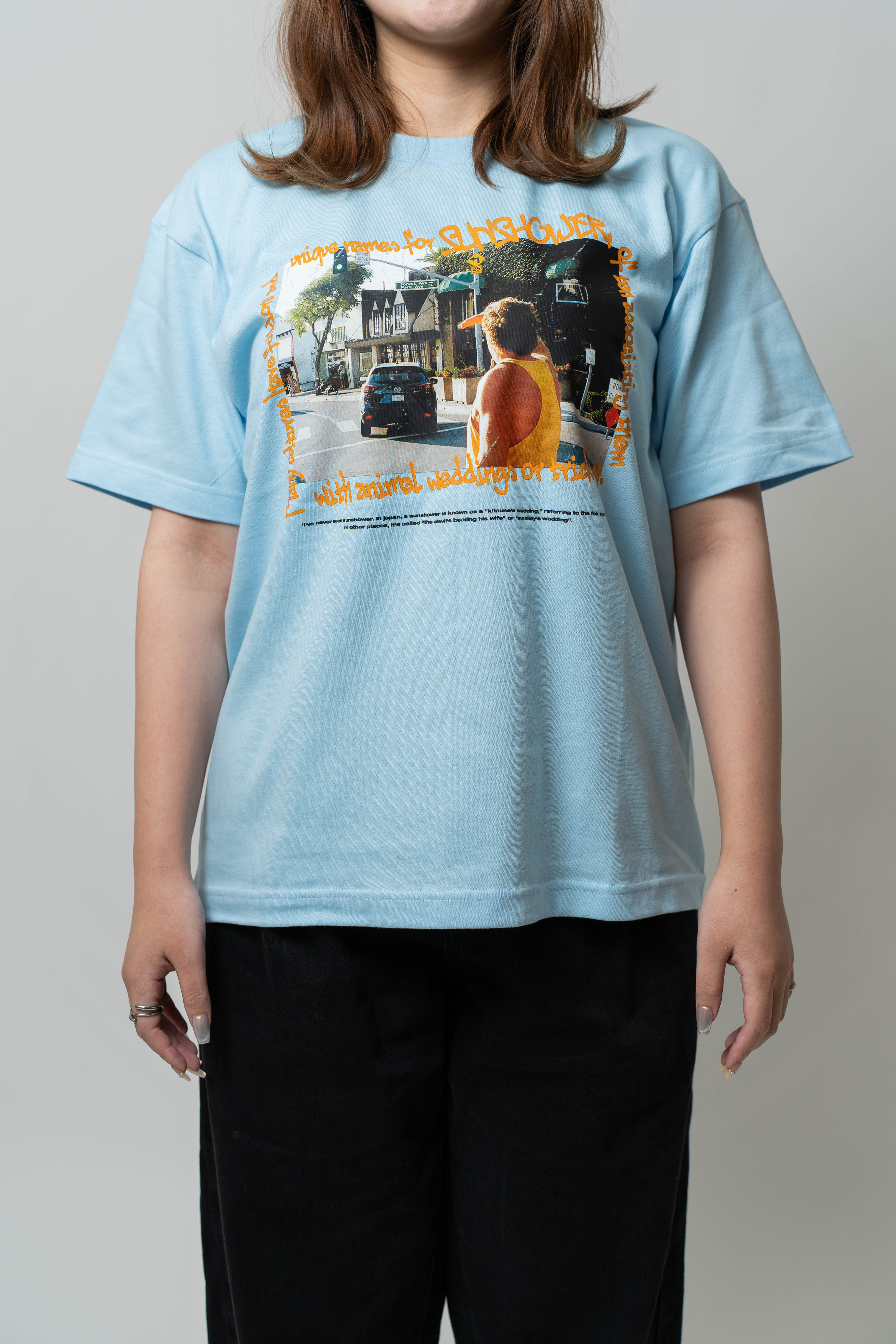 SUNSHOWER 001 TEE (LIGHT BLUE)