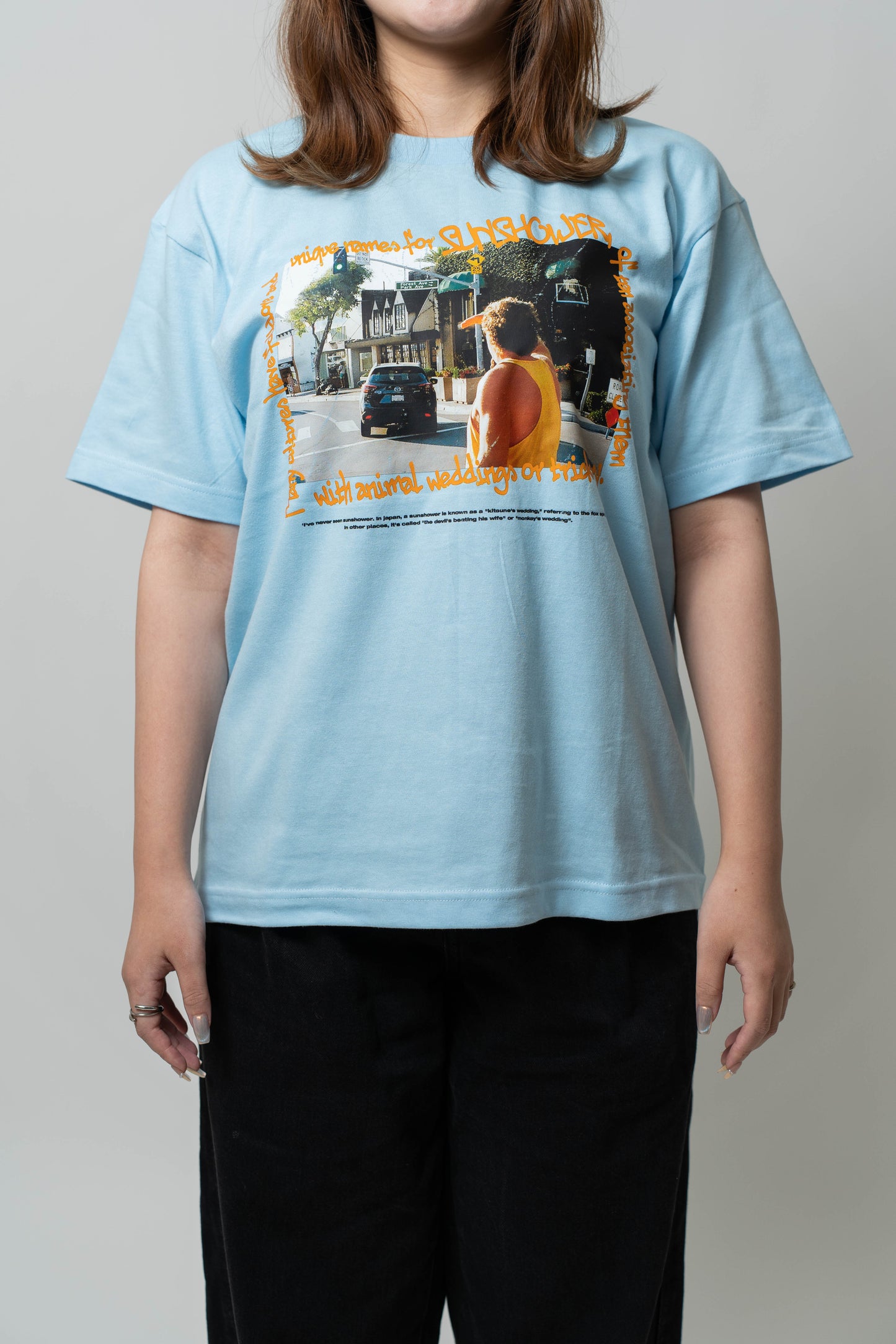 SUNSHOWER 001 TEE (LIGHT BLUE)