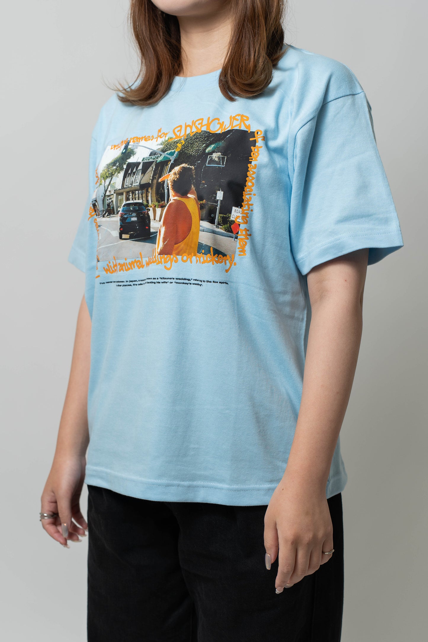 SUNSHOWER 001 TEE (LIGHT BLUE)