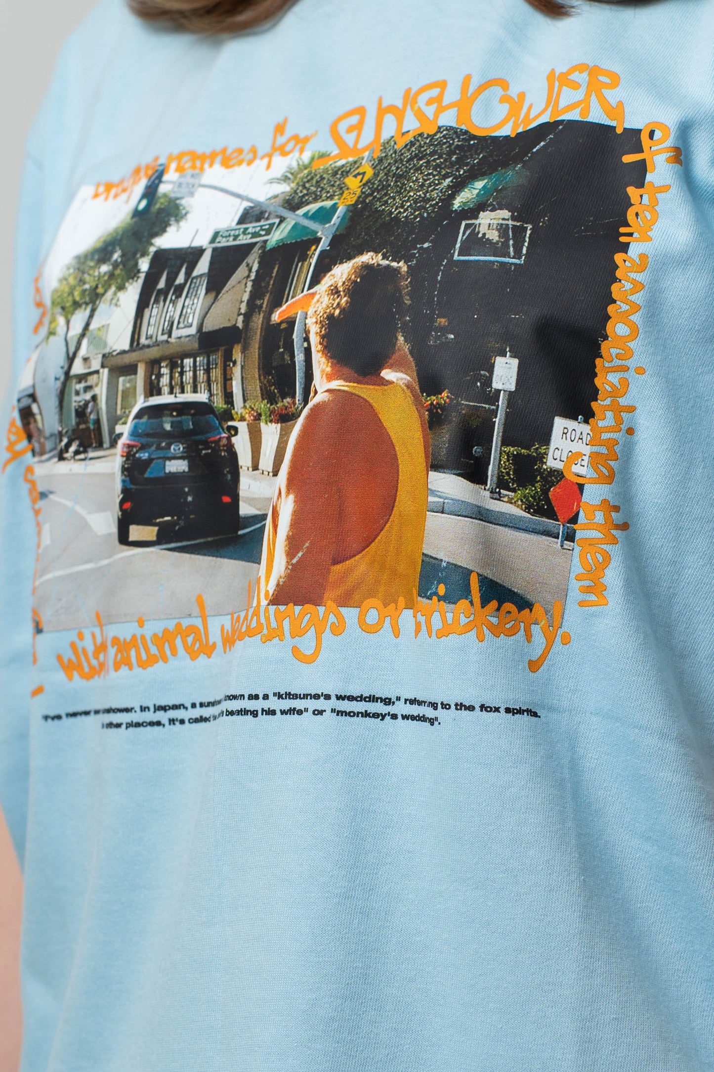 SUNSHOWER 001 TEE (LIGHT BLUE)