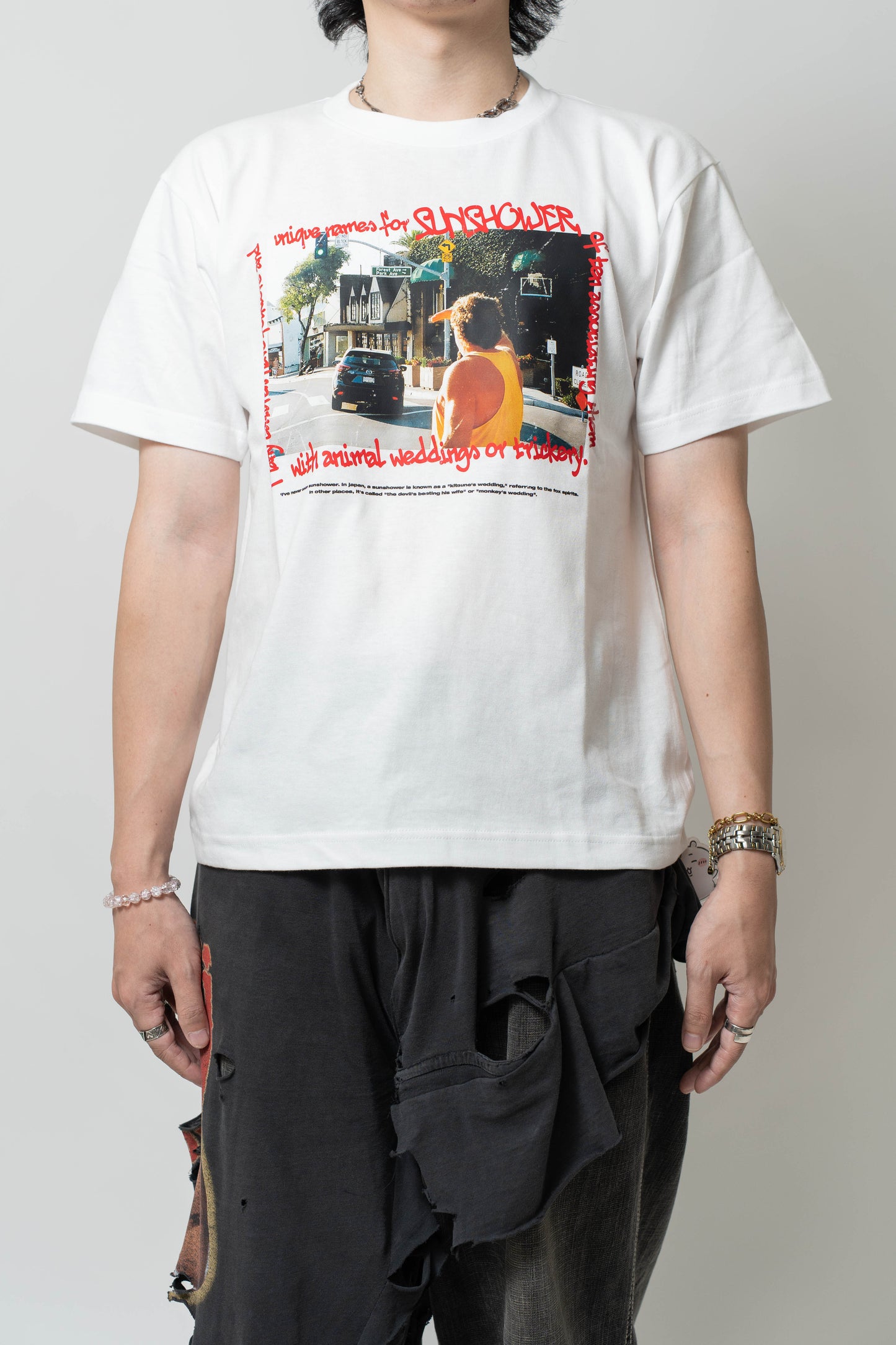 SUNSHOWER 001 TEE (WHITE)