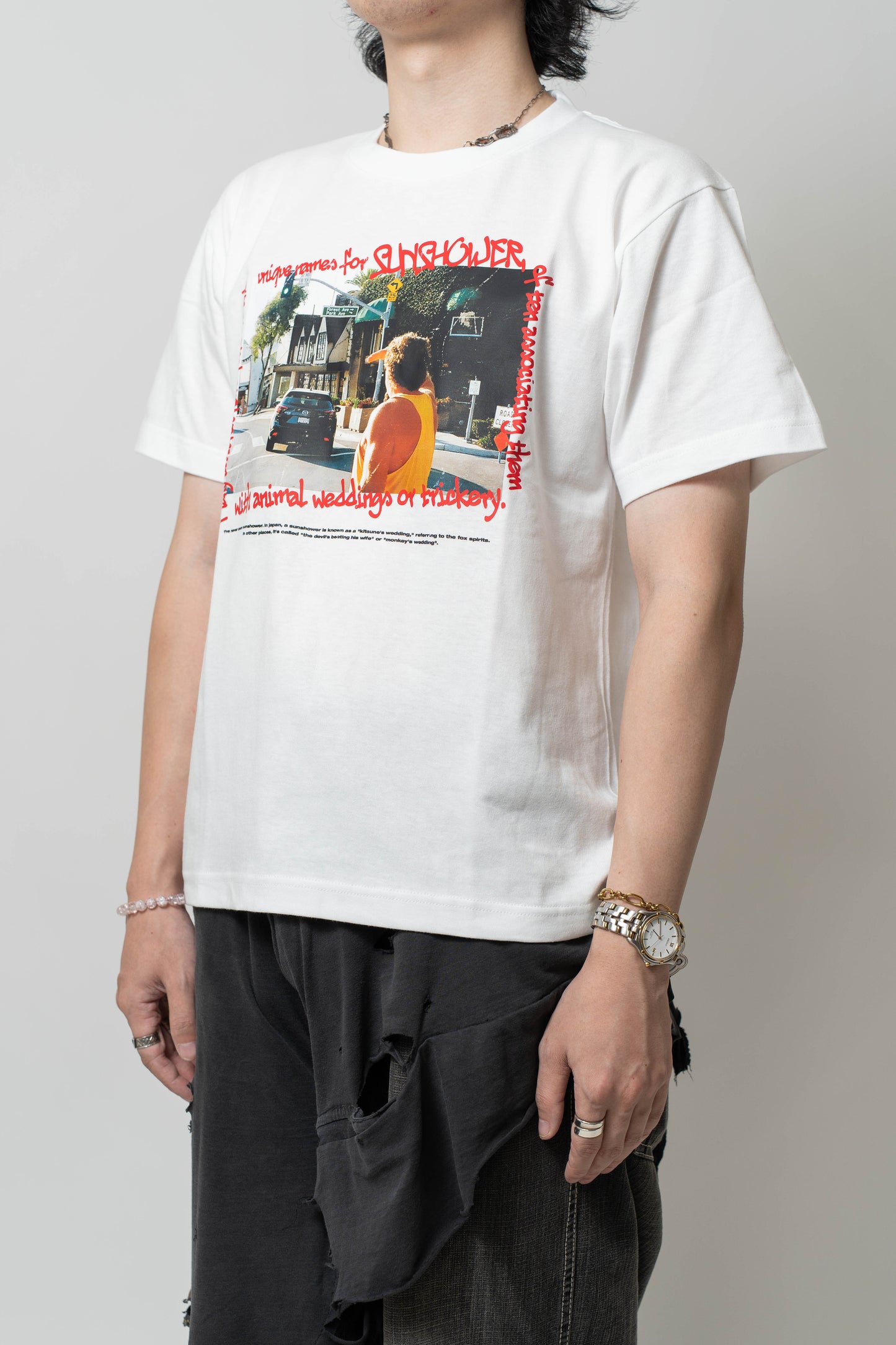 SUNSHOWER 001 TEE (WHITE)