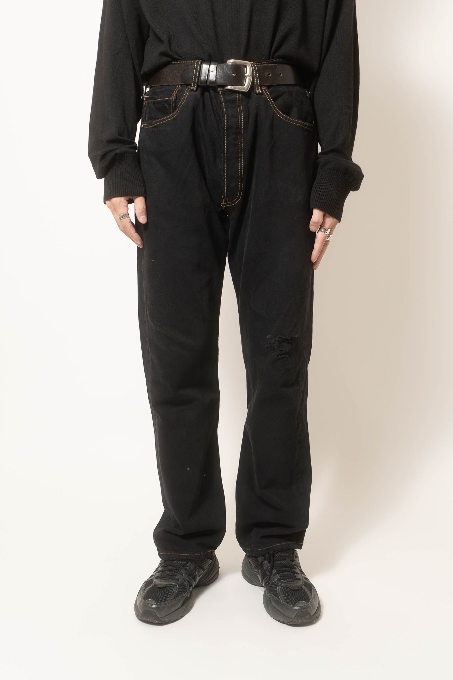 Levis 501 Black Denim Pants