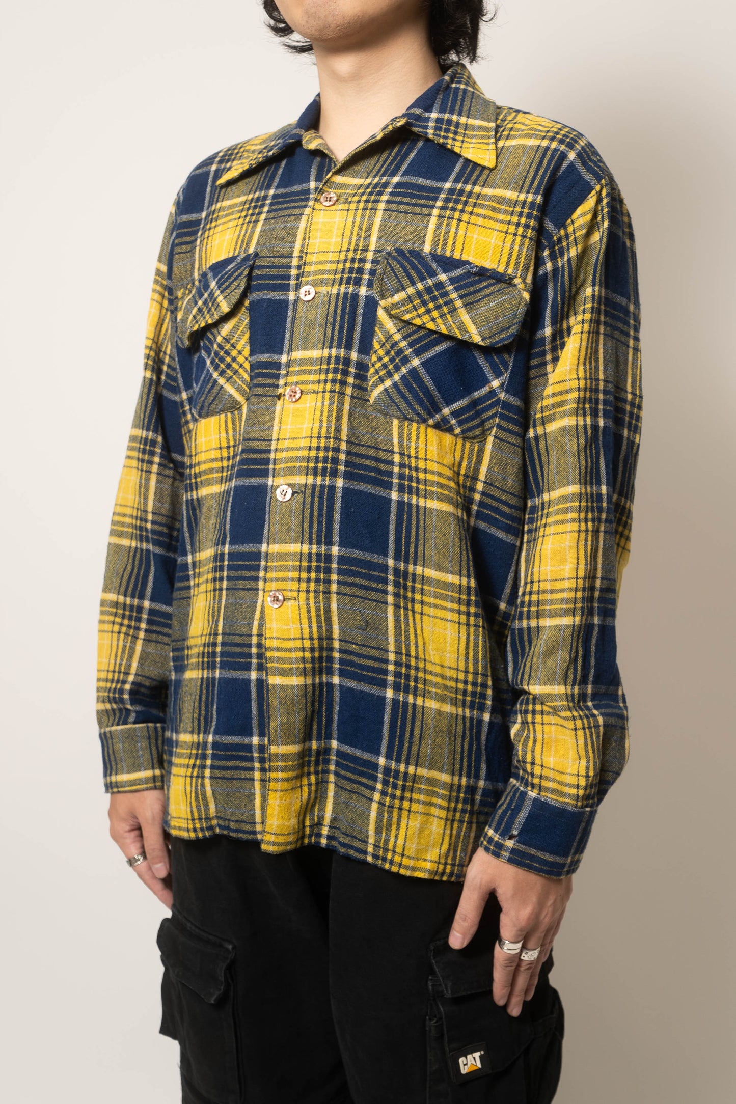 Vintage YLW Striped Shirt