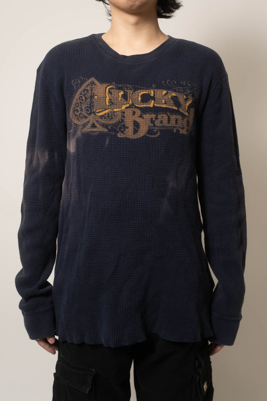 LUCKY BRAND Waffle Knit Sweater