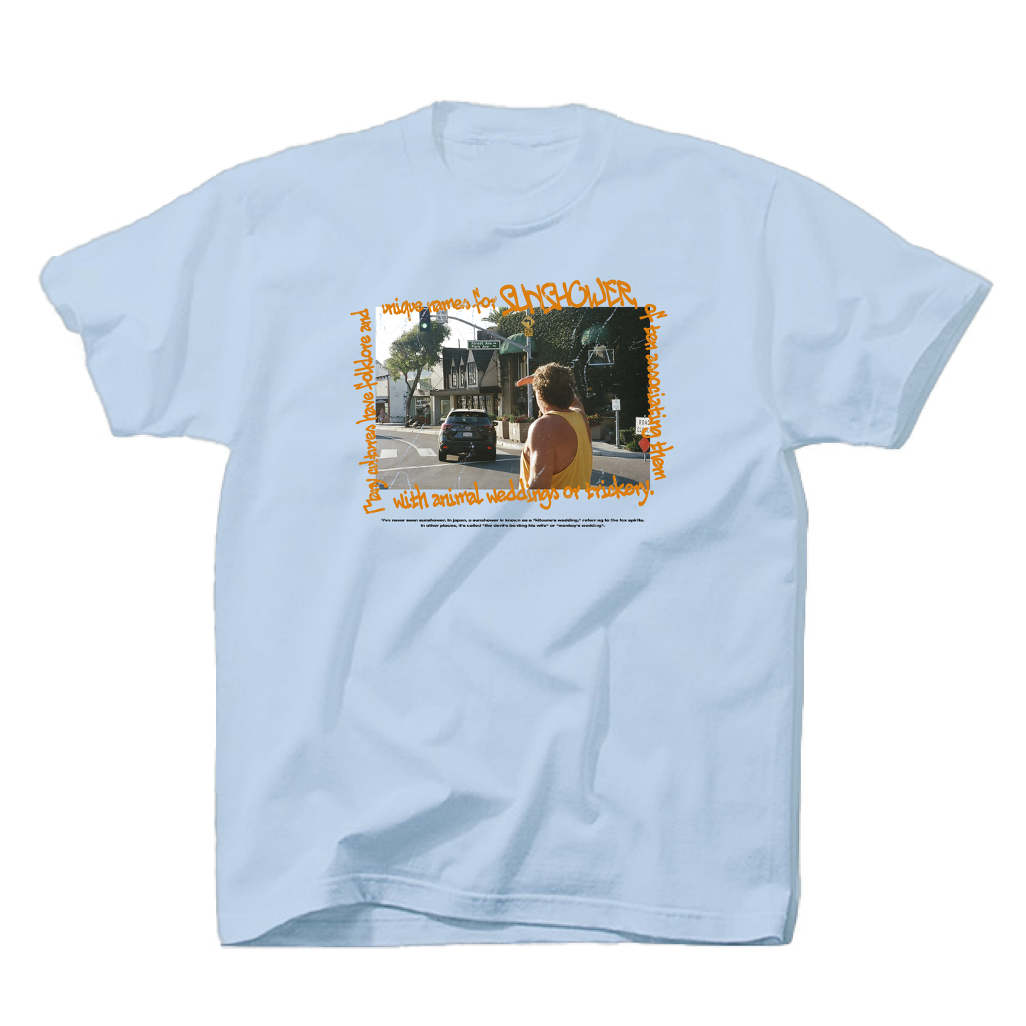 SUNSHOWER 001 TEE (LIGHT BLUE)